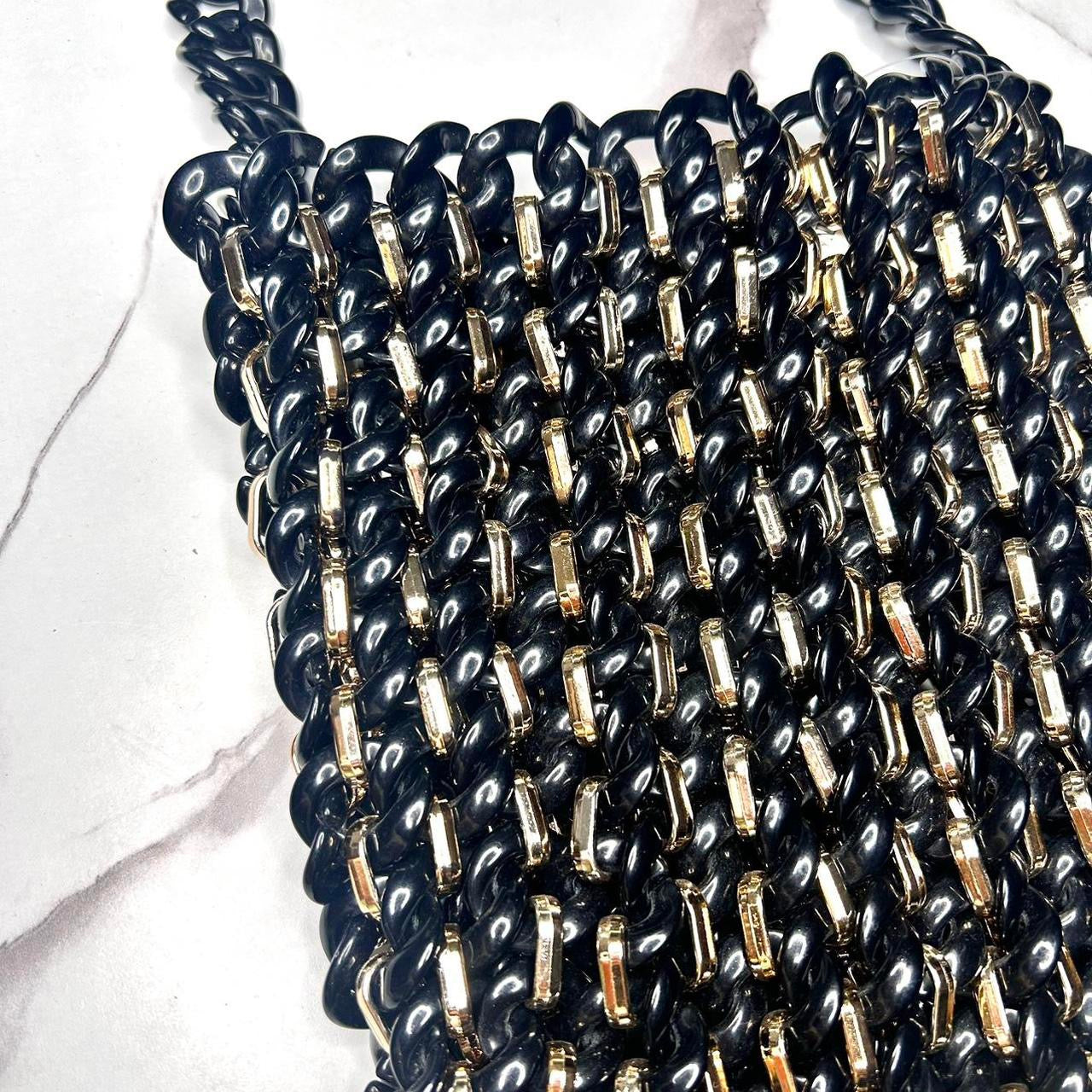 Black & gold purse