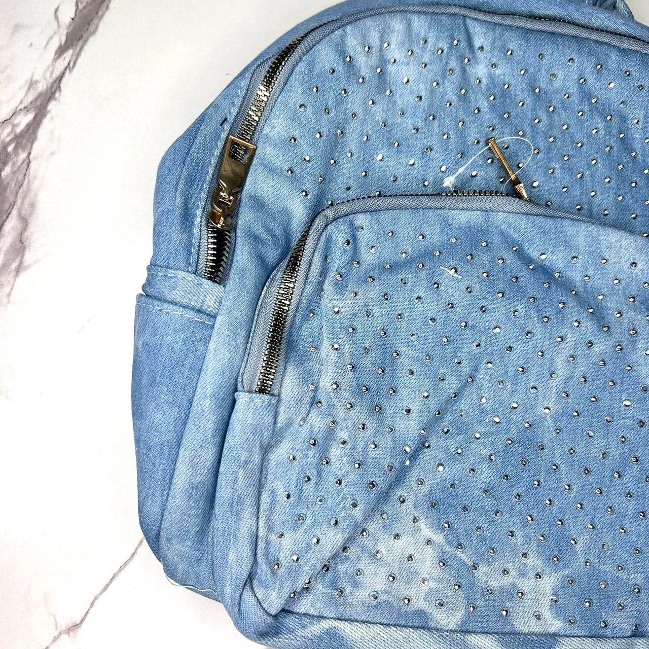 Denim backpack